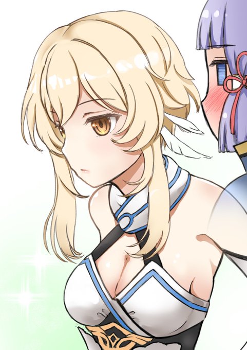 「旅人さんのあのポーズ可愛すぎじゃありませんか?」
と言う絵です

#原神 
#Genshinlmpact 