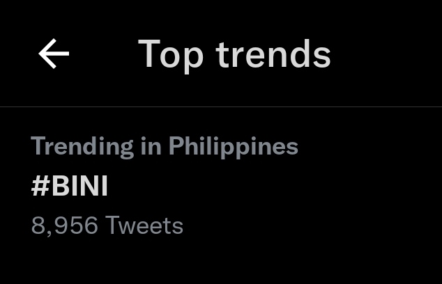 BINI_TrendsTeam's tweet photo. #BINI is trending with 8.9k tweets! Keep on using our default tags, Blooms!

#BINI @BINI_ph https://t.co/2VddhQTwmy