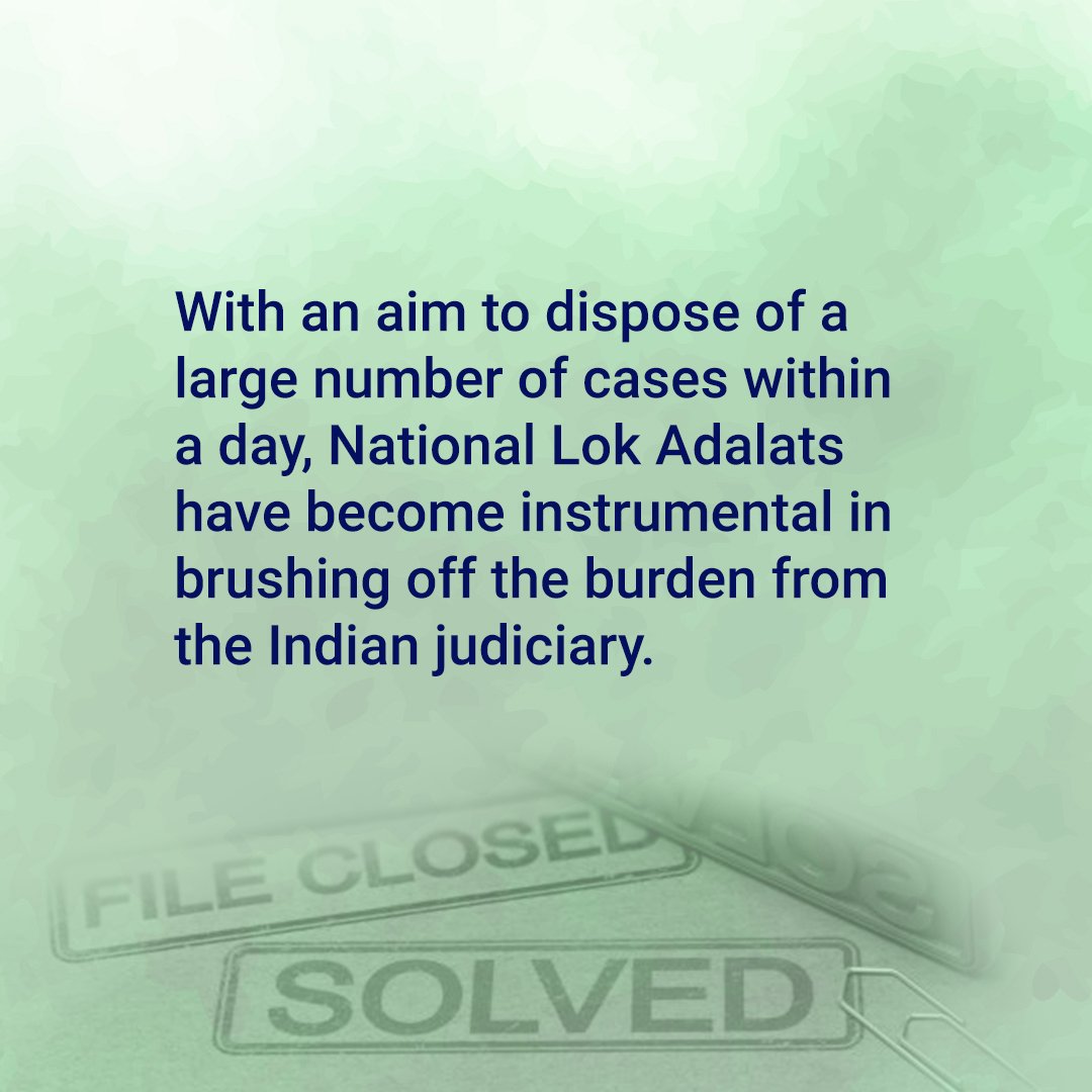 jupitice's tweet photo. Good news for people looking for an easier &amp; simpler way to resolve disputes than approaching the #Courts
 
LOK ADALAT! 🎉 🎉🎉
#NALSA along with other state #legalservices authorities is organizing the #NationalLokAdalat on August 13 2022.
#lokadalat #justice #justech #jupitice https://t.co/HpsLSDW2cr