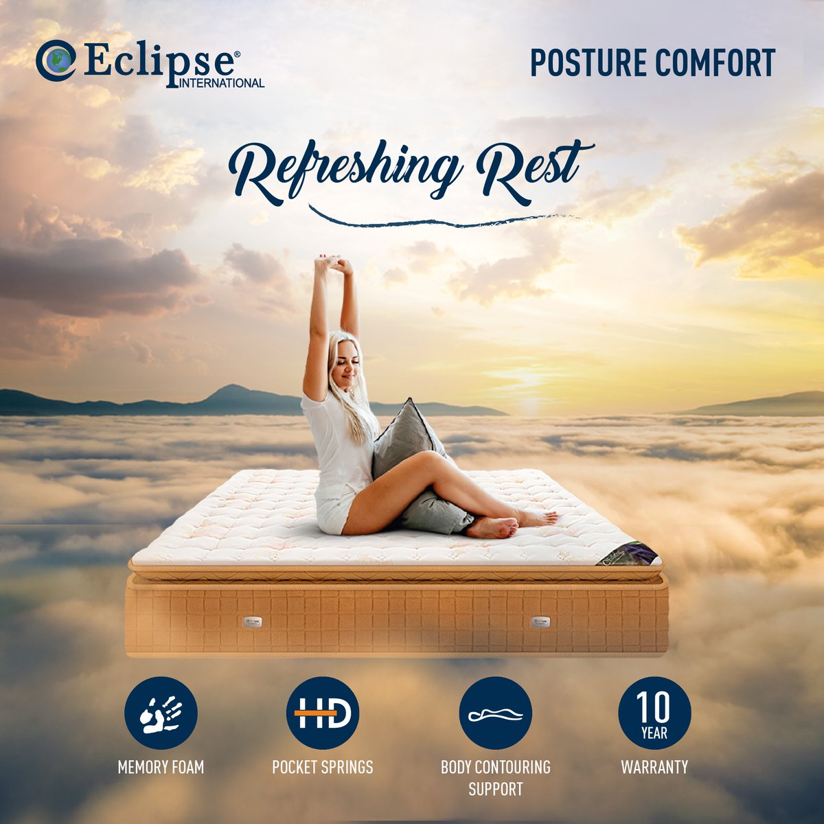 Eclipse #NaturaLatex is the most luxurious Latex sleep system available. Explore it today for perfect, rejuvenating sleep: bit.ly/3OyBBxU

#EclipseInternationalIndia #NaturalLatexMattress #AllergyFreeDesign #LuxurySleep #LuxuryLifestyle #AmericanSleepSpecialists