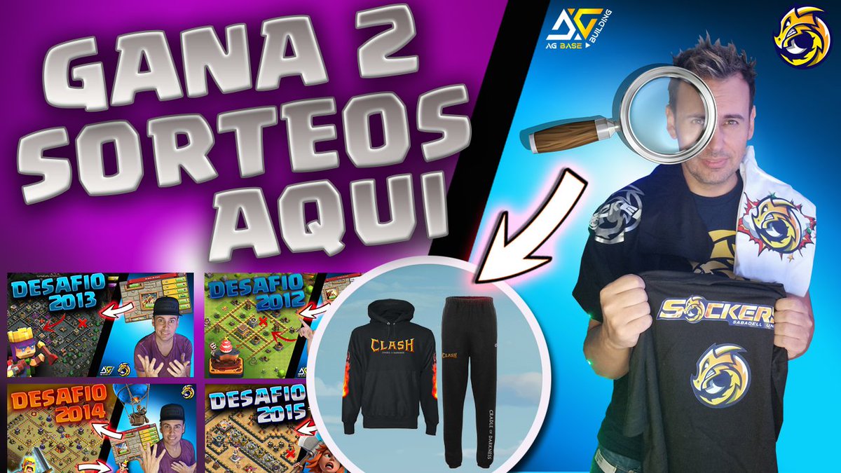 Sockers_'s tweet photo. 👉SUPER VIDEO HOY 
🎁 DOBLE SORTEO🎁
15.00 CET ⏰️ 09:00 EST
ESTRENO ☻️
📺https://t.co/Aj1gXeLDni

📌Te desvelo como ganar las pistas para ganar el Chandall del Merch de @ClashofClansESC
📌PRESENTACION del Merch de #SOCKERS con @estilocarre
📌Sorteo de una camiseta de Sockers https://t.co/3NWliT2J6T