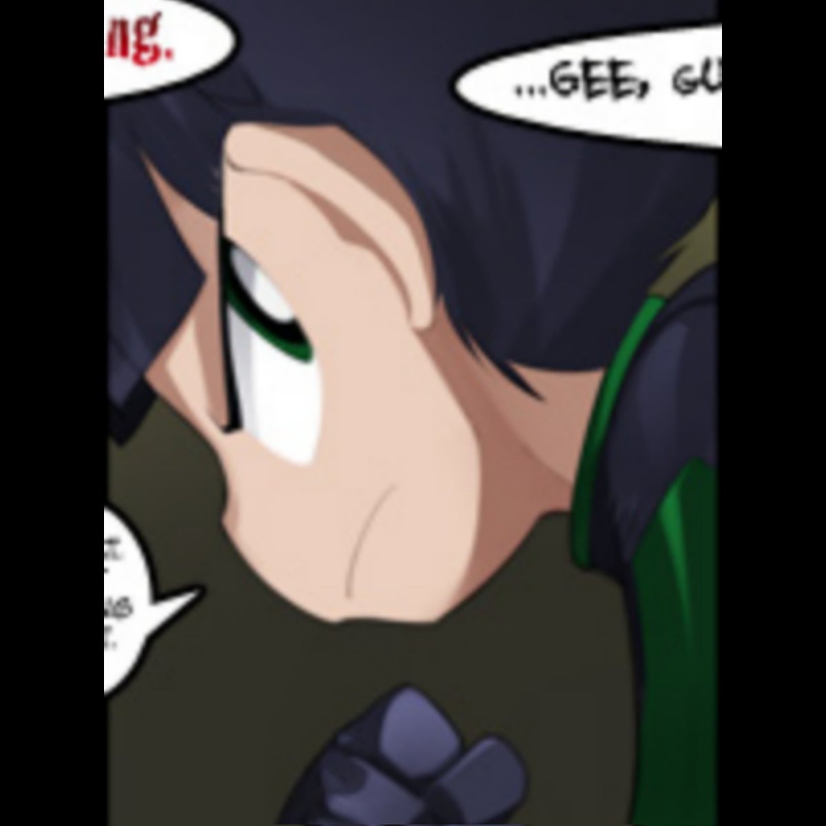 ⠀
form seething with rage , calloused palms now showing a crackle of green as he gritted his teeth . the nerve of this— #💢⠀
⠀
〝 .. what did /you/ just call me ? 〞⠀

⠀