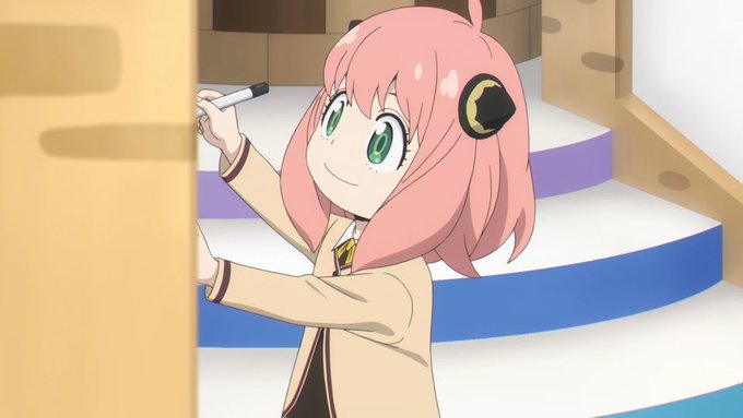スパイファミリー 公式サイトにてアーニャの塗り絵を毎週配布