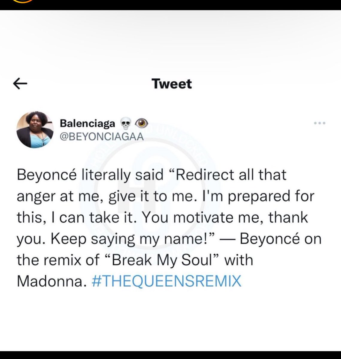 Lady_Rema's tweet photo. #Beyonce #BreakMySoul #Madonna  #RENAISSANCE https://t.co/tM03pPiwRx