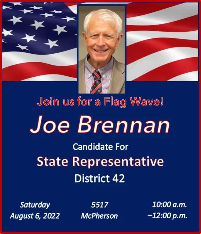 Join #TeamBrennan for our Flag Wave event! 🇺🇲 #JoeBrennanForTexas #HD42 #LeadRight #LoneStarHerd #TexasVictory #RedWave