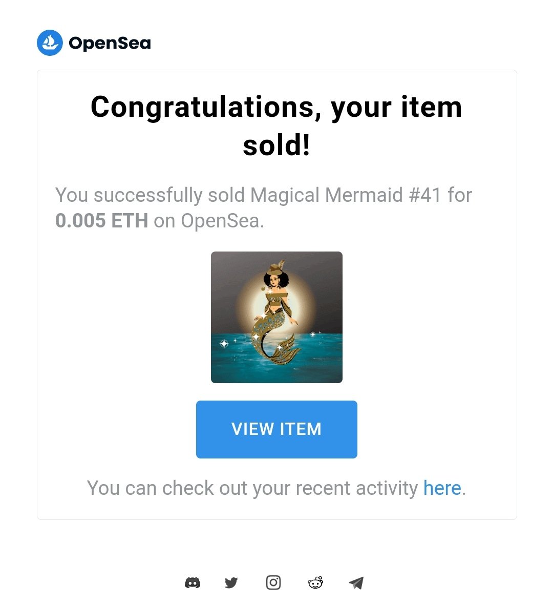 Magical8mermaid's tweet photo. Sold 💥
Magical mermaid #41 is go to another ocean  @Sir_HotRod
Thank soooooo much for your support and welcome to #Mermaidfamily 
Follow and check her out a beautiful collection...... 😊🧜 https://t.co/0n0Op1hajH