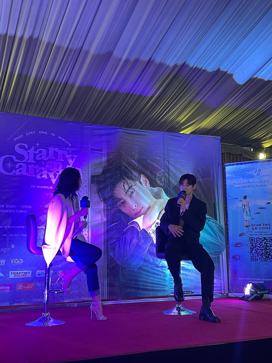 LiveSmart's tweet photo. He’s here! Who’s ready to get starry-eyed with us? 

#SmartViuwithCHAEUNWOO 
#StarryCaravaninMNL https://t.co/XfrovOty9q