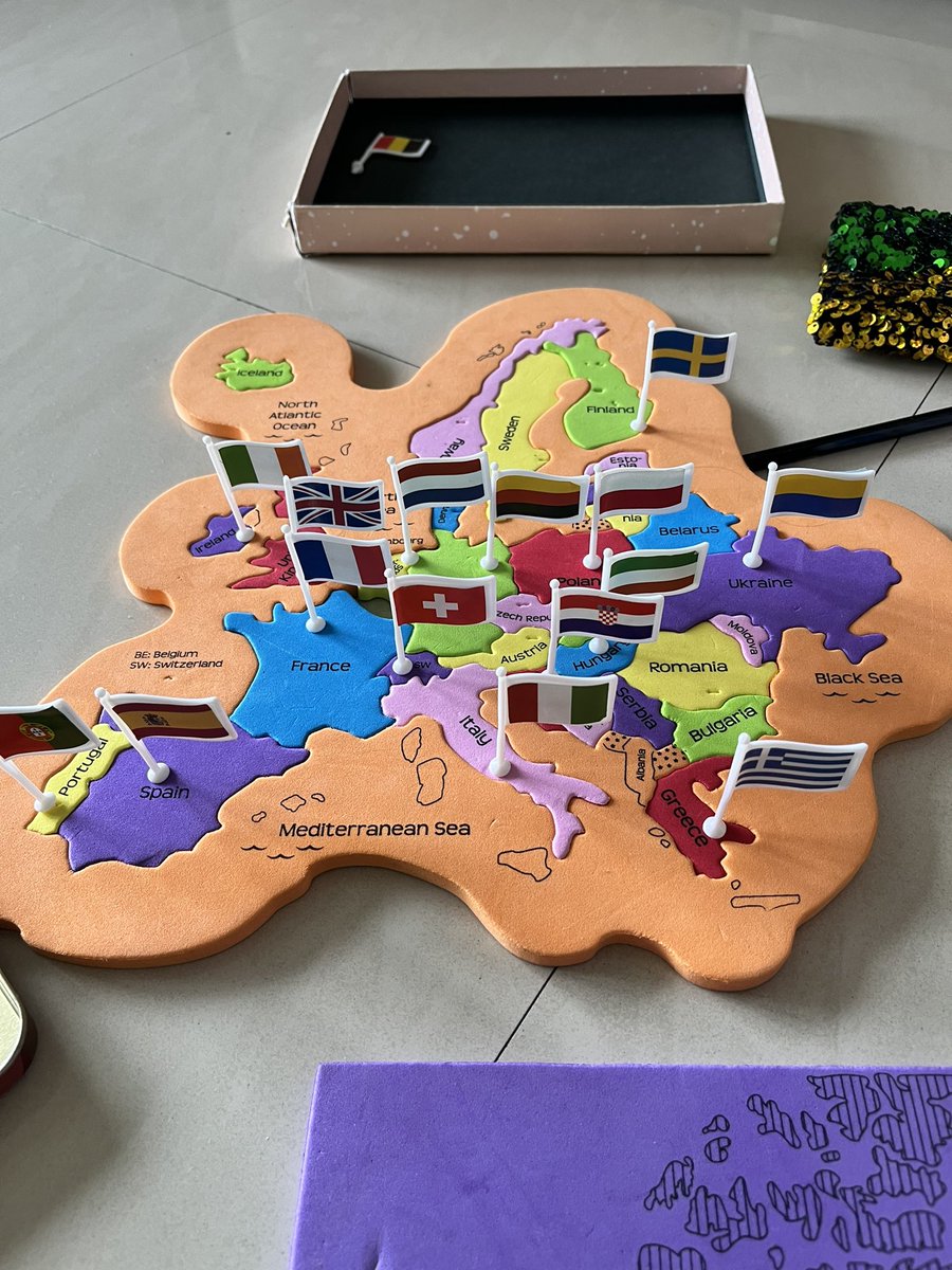 KyRonConsultant's tweet photo. Best way to spend weekend morning if you have to teach your son world map 😎

#WorldMapPuzzle https://t.co/qozGe1i3HR