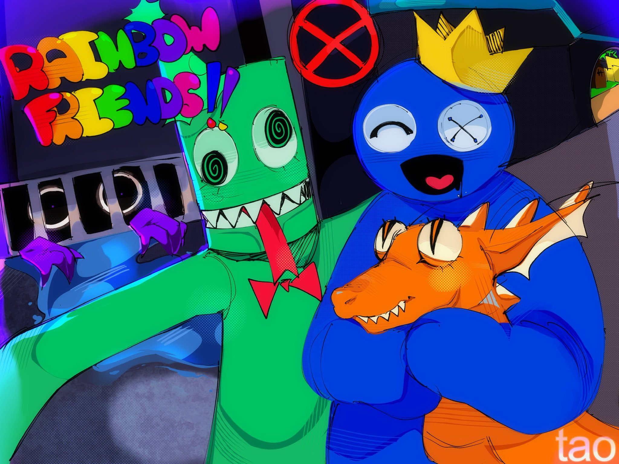 Rainbow Friends Chapter 2! ROBLOX 🌈WHAT HAPPENED TO ORANGE
