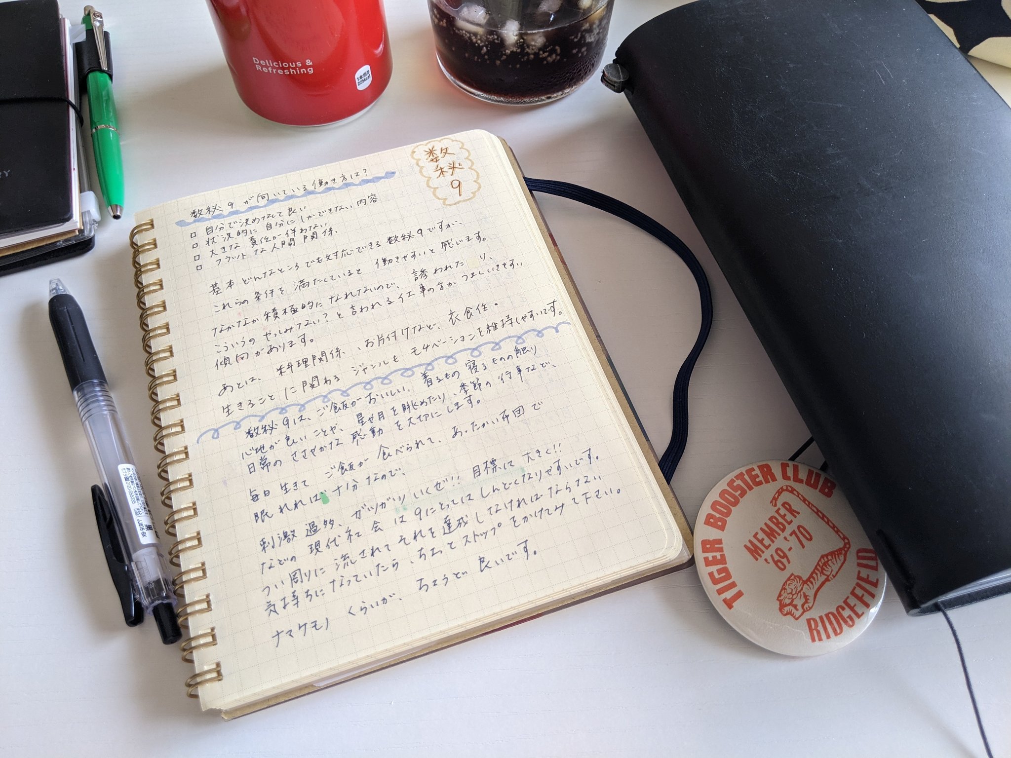 Dew 言葉ノート ロルバーンに印象に残った言葉や見たら元気になる言葉 たちを書き留める シールなど貼ったりせず ひたすら書く これは日記と同じく ほぼ毎日書いてる 良いとこ取りした 自分だけのノート ロルバーン トラベラーズノート T