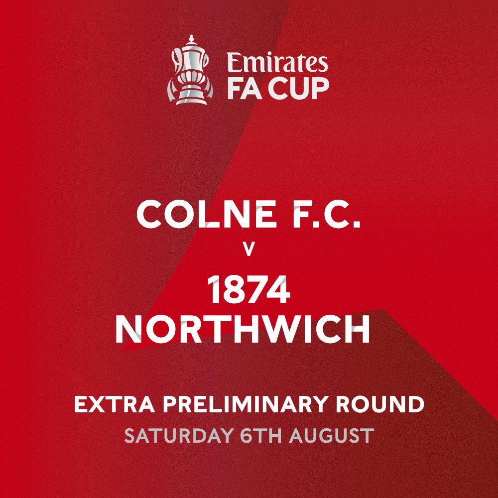 ITS MATCHDAY 😍

It is the most famous cup competition in the world, live at Holt House.

Today we kick off our season in the <a href="/EmiratesFACup/">Emirates FA Cup</a> as we host <a href="/1874Northwich/">1874 Northwich</a>.

Kick off at 3PM.

Adults - £9
Concessions - £6
Under 16's - £2