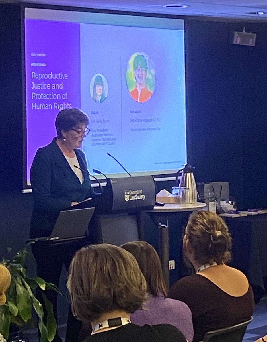 lauradreece's tweet photo. @FiMcLeodSC addressing the Australian Women Lawyers conference in a post Dobbs world. ✊✊✊#AWL2022 https://t.co/PHpObaoXKp