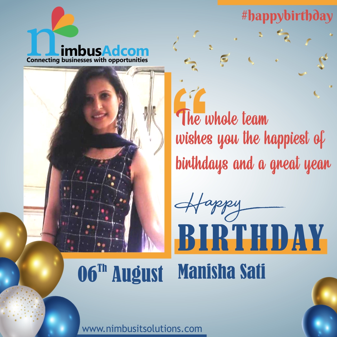 NimbusAdcom's tweet photo. On behalf of the entire Nimbus Adcom family, we wish you a very happy birthday and send you our best wishes for much happiness in your life.
#NimbusAdcom #BirthdayCelebration #BirthdayWishes #BirthdayVibes #happybirthday #birthdayparty #celebration #party #birthday https://t.co/dFvWhYsVgG