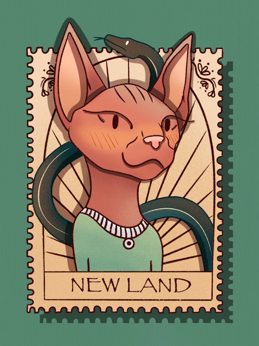 Cat Stamp🐱
Now available on 
<a href="/rarible/">Rarible</a>
 
0.02 #ETH 

✨👇✨
rarible.com/token/0xc91544…
#NFTs #nftart #ETH #art