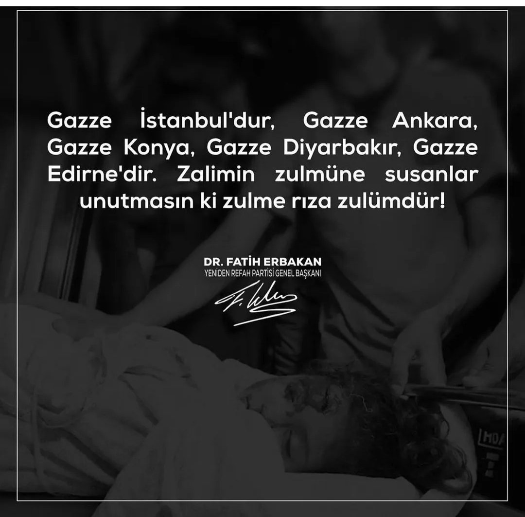 #fatiherbakan 
#GazzeAtesAltında