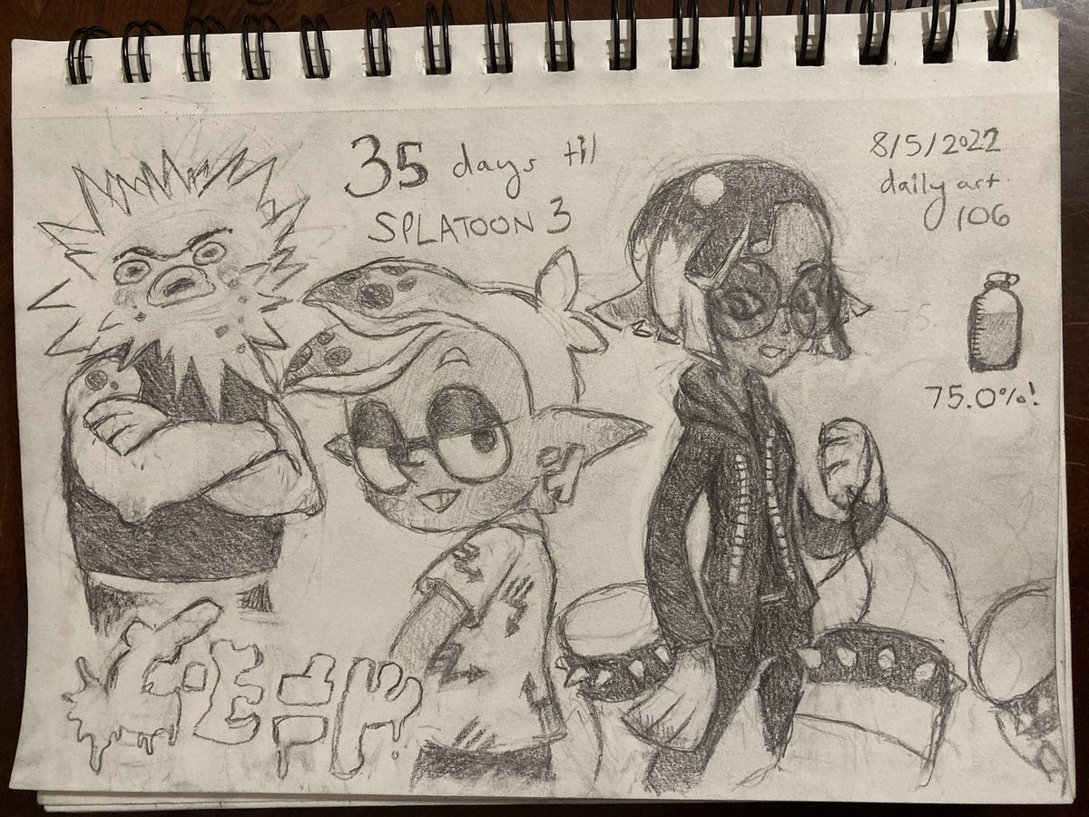 lab_octopus's tweet photo. 35 days left! Day 106 of my self-imposed #splatoon3countdownart challenge.
C-Side!!!

#splatoon #splatoon3 #splatoonart #splatoon3countdown #splatoonbands #splatooncside https://t.co/ShKR4aneFg