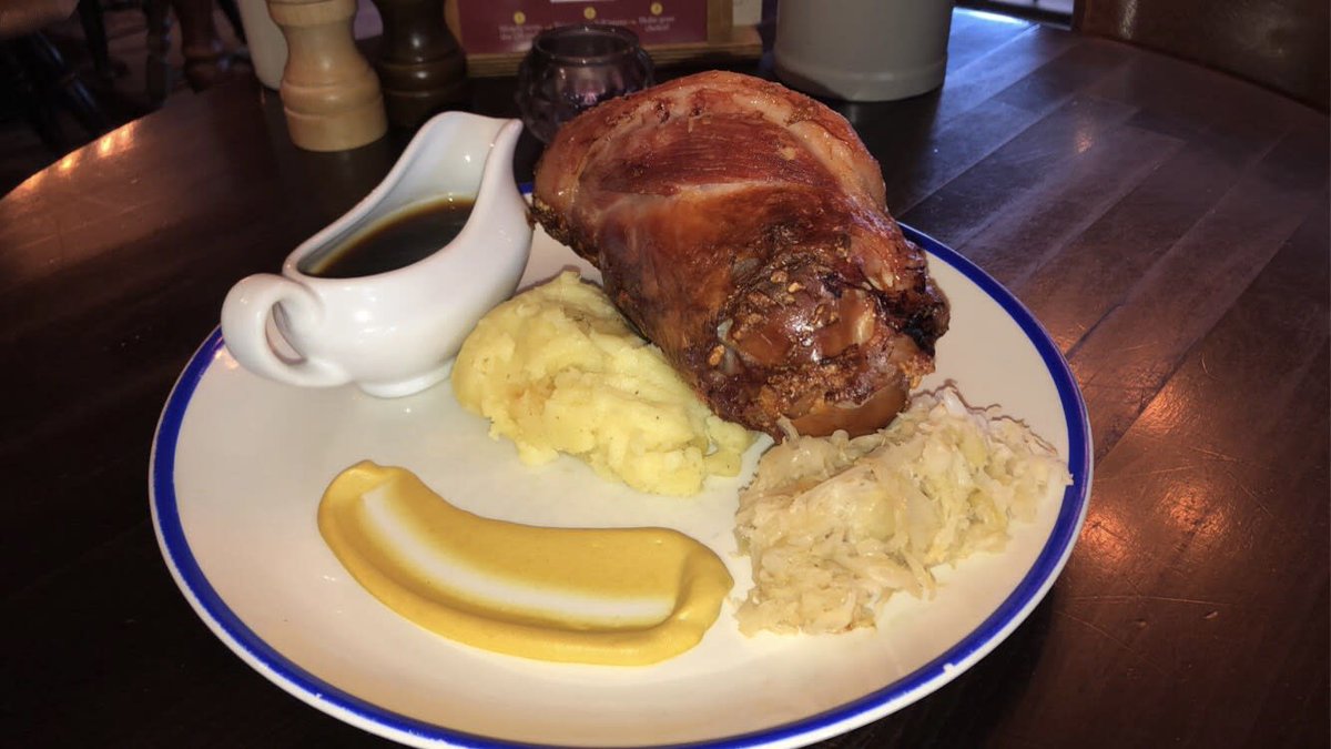 Big appetite? Come to Brewhouse and Kitchen for a massive Ham Hock!
