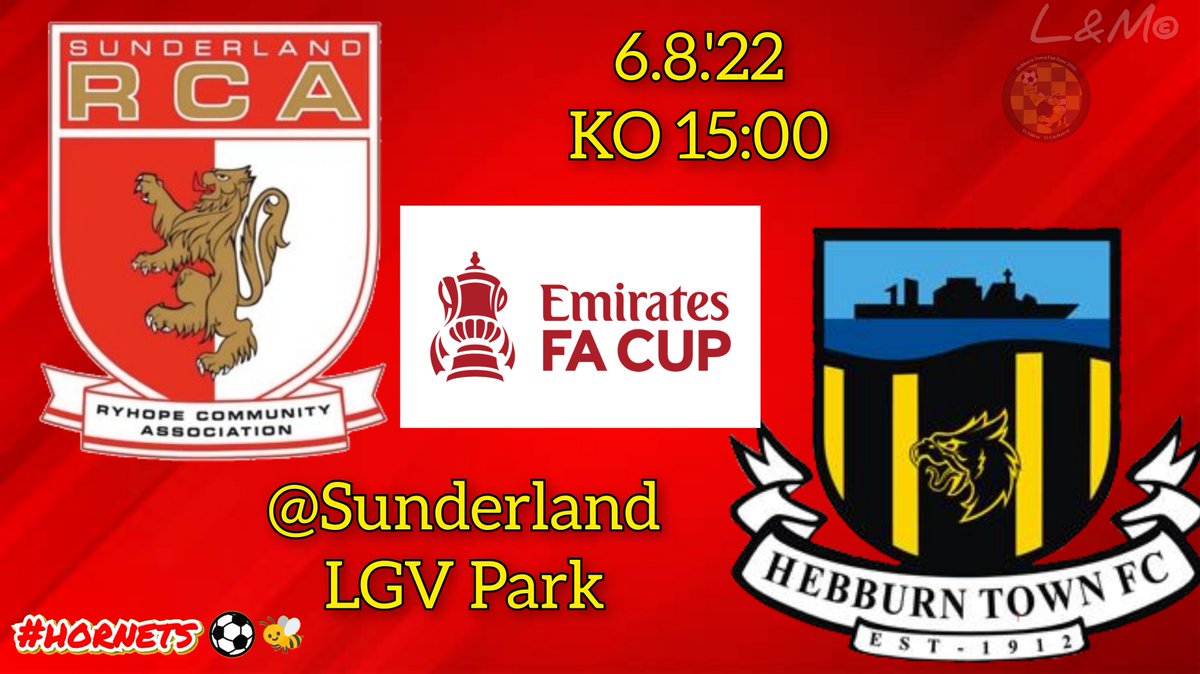 7️⃣ Hoursr to go 🕒⏳ 👊⚽🐝🟡⚫

#hebburn #hornets #football #supportyourlocalteam #grassroots #nonleague #upthehornets #facup

Edit L&amp;M (Liz&amp;Mon)