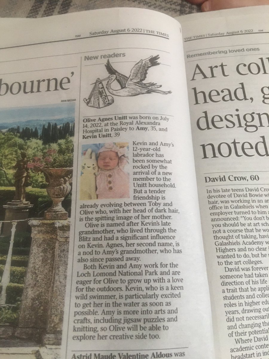 KevinUnitt's tweet photo. See, I really must insist that all my major life events are documented in @thetimes ๐ #middleclassvibes https://t.co/wXa7NqY3zl