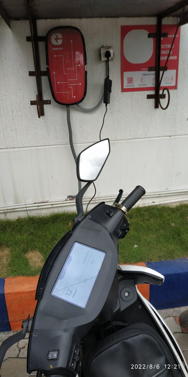 PlugVehicle's tweet photo. Weekendride with #Ather450 from Bengaluru  to Kotilingeswara temple near #KGF
Covered 83km and charging at bangarpet 
@charzerforev
 Install Charzer https://t.co/xEerTHnyEt and enter the referral code *dec5df78c* or https://t.co/b1ADCPhY3j
Still 12km to destination https://t.co/mqCkzP0X31