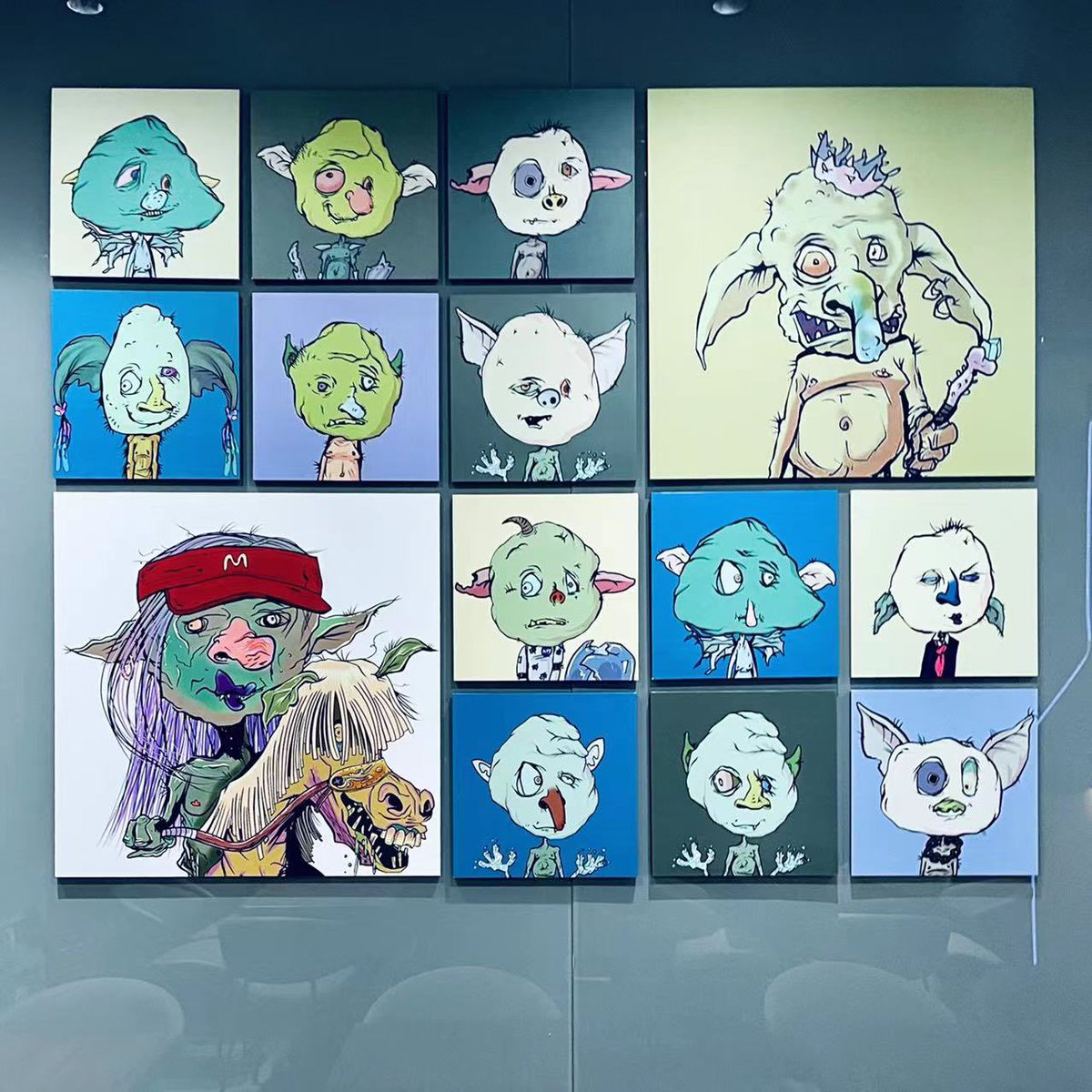 dingdinghanfu's tweet photo. Goblintown Beijing Meetup Goblin wall prepared! Look forward to see the Truth Lab fam gathering tonight 🔥🔥🔥 @goblintown @truth @secretsociety @kingkong45_eth @ajt @allsee @Wire_lyss #goblintownwtf #illuminatiNFT https://t.co/nqpOvatnI2