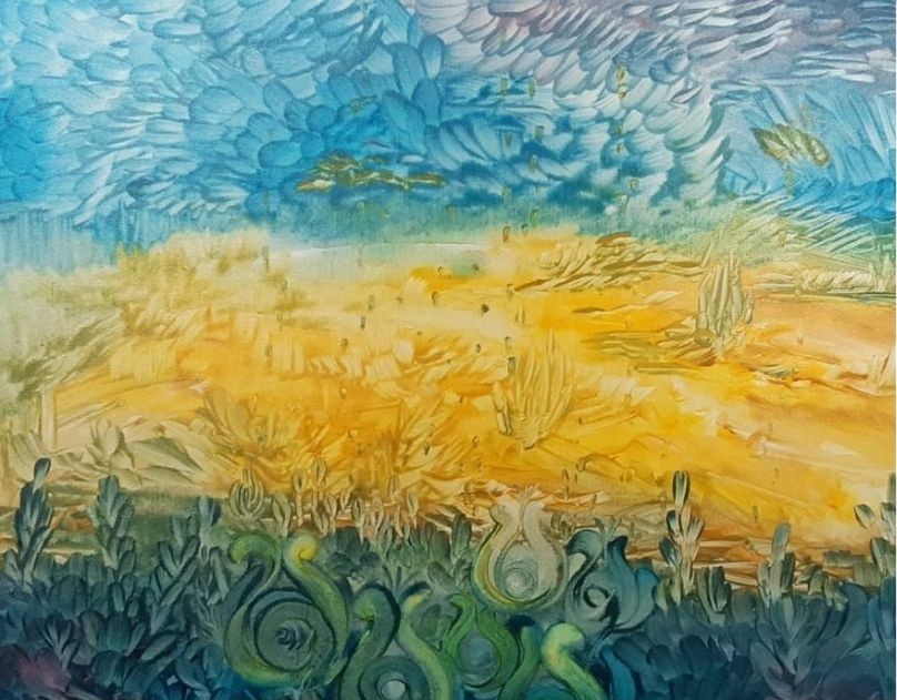 Dinsdag 9 augustus opening expositie van Oekraïense kunstenares Marina Yasinevich in Rivium Kiosk door wethouder <a href="/rikvwoudenberg/">Rik</a> 
bit.ly/3A19nHQ
#capelle #kunst