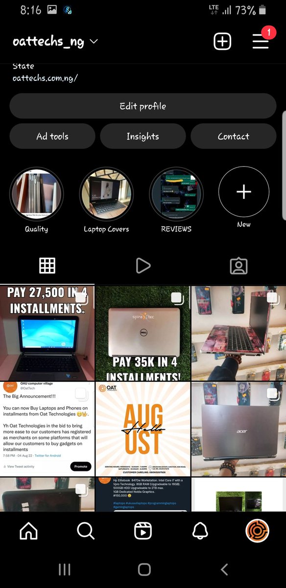 OatTech's tweet image. Laptop Deals in Installments are already getting Posted on our IG! Follow for Hot deals today. @oattechs_ng
#Laptops
#programminglaptops