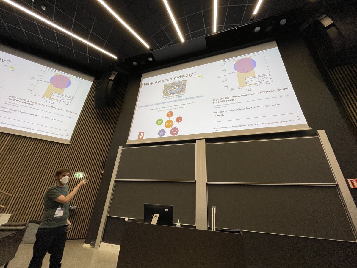 rothkopfAK's tweet photo. We have come full circle from my opening plenary on Monday at #ConfXV @UniStavanger on #latticeQCD predictions & inverse problems to Daniel Salvat's (@IndianaUniv) talk today Saturday on precision extraction of standard model properties from neutron experiments. @forskningsradet https://t.co/MLhE3Yze9B