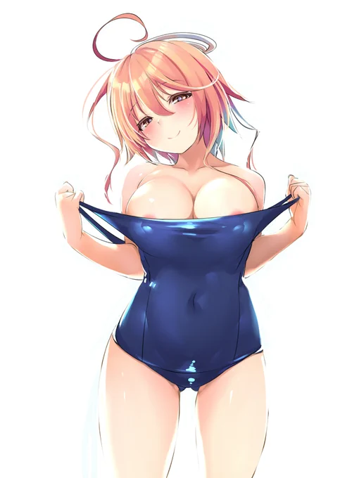 スク水が小さくなったので新しいのをねだるごーやちゃん 