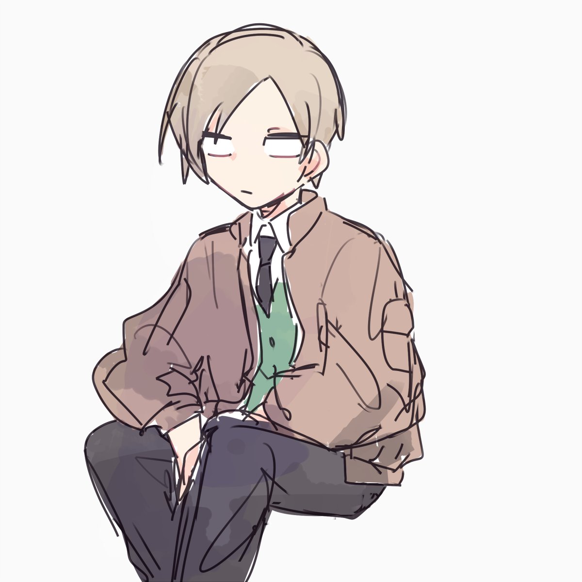 (再掲の絵)
ウワ!座るとき足崩してもらいたい欲が強すぎる… 