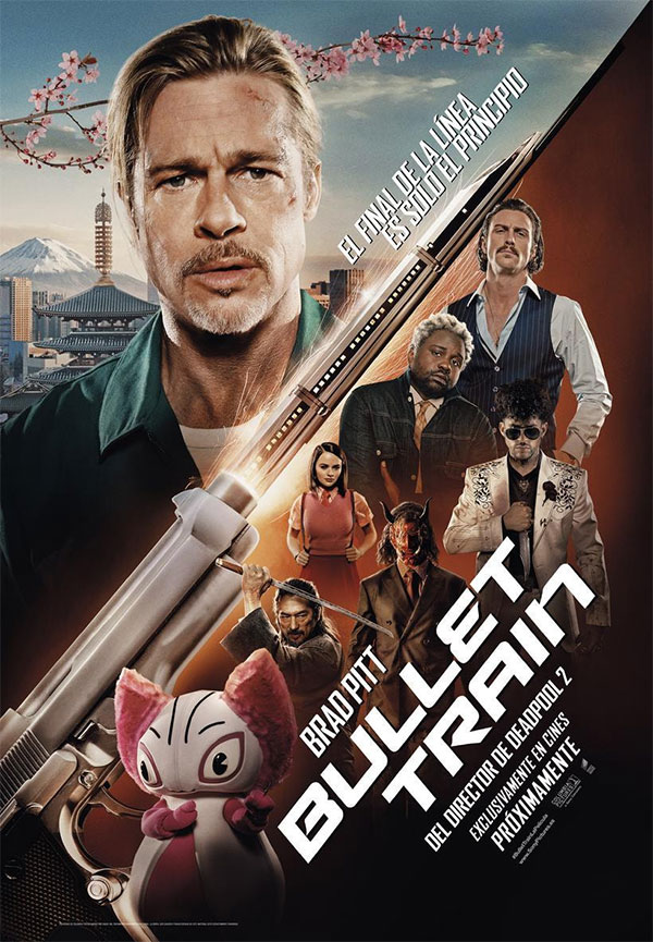 estrenosdecine_'s tweet photo. #BulletTrain Un sanguinario cóctel de comedia y acción nada fácil de coreografiar, que no desaprovecha un solo minuto de sus 126. Dos disfrutables horas que vuelan tan rápido como el tren. 🚅 https://t.co/cqnlrGUX73 https://t.co/eerEJiFMOw