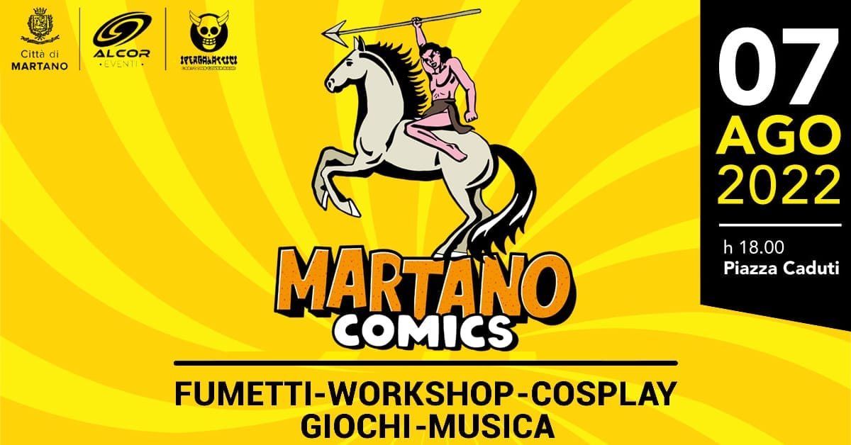 ilbazardimari's tweet photo. Questa Domenica a Martano (Lecce) arriva il Martano Comics, con ospiti, contest Cosplay, gadget nerd. musica dal vivo e divertimento
https://t.co/Q6gmQK941l
#Martano #Lecce #Fieradelfumetto #Martanocomics #CosplayLecce #MartanoComics22 #Cosplay #MartanoComics2022 #CosplaySummer https://t.co/8XhT5VJFzh