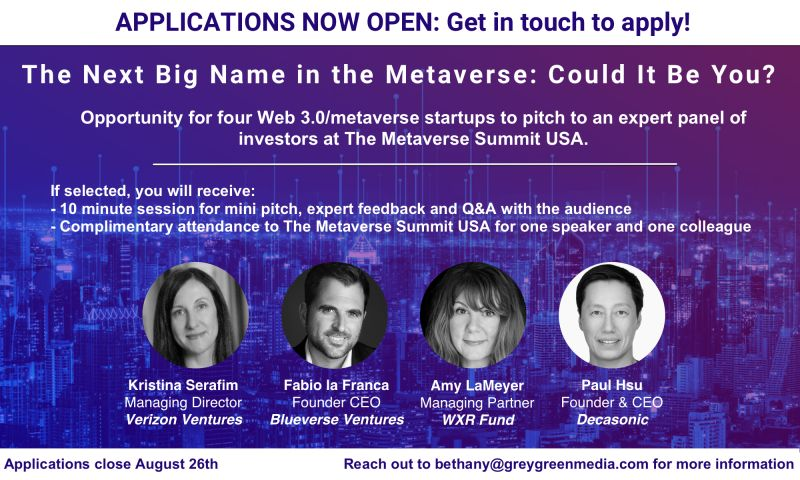 WXR Fund (@wxrfund) on Twitter photo Applications are open for The #MetaverseSummitUSA's Shark Tank session 🦈 Sept 28-29 lnkd.in/eJ24bh5J ft. <a href="/kristinaserafim/">Kristina Serafim</a> <a href="/VerizonVentures/">nanni255@t-online.de</a> <a href="/Blueverse7/">Blueverse Ventures</a> @AmyLaMeyer <a href="/WXRfund/">WXR Fund</a> <a href="/paulhsu/">Paul Hsu</a> <a href="/decasonic/">Decasonic ⏩</a> Applications are open for The #MetaverseSummitUSA's Shark Tank session 🦈 Sept 28-29 lnkd.in/eJ24bh5J ft. <a href="/kristinaserafim/">Kristina Serafim</a> <a href="/VerizonVentures/">nanni255@t-online.de</a> <a href="/Blueverse7/">Blueverse Ventures</a> @AmyLaMeyer <a href="/WXRfund/">WXR Fund</a> <a href="/paulhsu/">Paul Hsu</a> <a href="/decasonic/">Decasonic ⏩</a>
