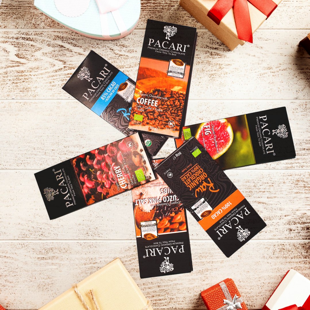 PaccariUK's tweet photo. 😋What's your favourite? We might do a special if we get a big preference!🤗
There are no more Pacari bars in your shelfs?? Let us help you!
⭐https://t.co/wUybp7jIZg⭐
#chocolate #yummy #pacari #vegan #veganuk #organic #pacarichocolate #chocoaddict #chocolovers #love https://t.co/vmHyjfkOxP