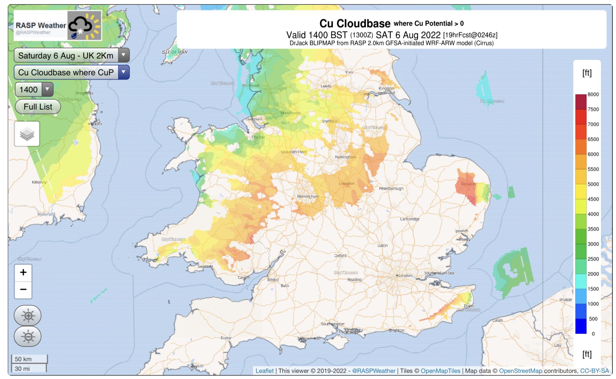 RASP Weather (RASPWeather) / Twitter
