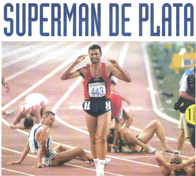 MuseuOlimpicBCN's tweet photo. #taldíacomohoy Antonio Peñalver hace #historia en el #Estadi Olímpic al conseguir la #medalla de #plata en el decatlón. 8.412 puntos le sirvieron para subir al #podium tras el checo Robert Zmelik y por delante del #norteamericano Dave Johnson.
#atletismo #decathon https://t.co/XhpWYUWL1C
