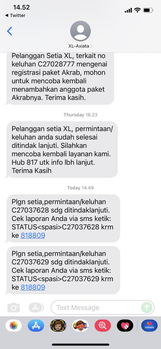 sugiwib's tweet photo. @myXLCare ceritanya sudah hari ke 4 &amp; tidak ada kemajuan, surat pelaporan lama di abaikan &amp; diganti dengan nomor pelaporan baru. Sangat professional!!
Paket akrab bukan untuk daftar anggota, tetapi untuk tambah komplain ke myXLCare. Cara pintar juga sih menaikin traffic. 👍 https://t.co/fxEFpzceCw