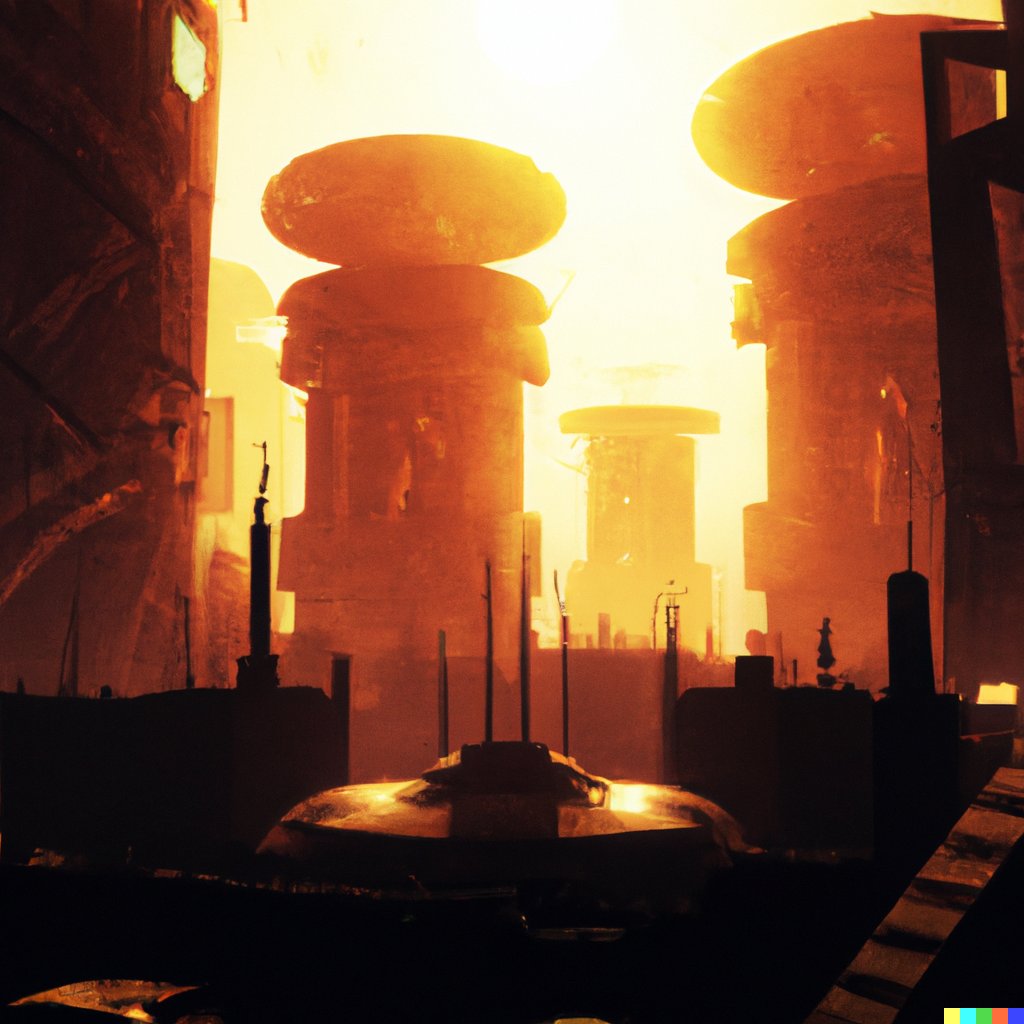 _JacobStone's tweet image. Day 8 of 50!

Another cityscape! This is what AI thinks our dystopian future looks like.

“A photorealistic photo of a futuristic dystopian dense cityscape at sunset”

#50DaysOfDallE #dalle #dalle2