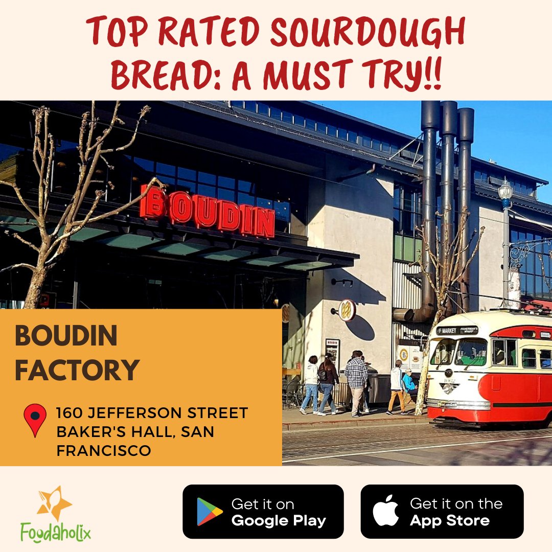 It's time to Try the Best Sourdough of #sanfransico at @boudinfactory

#bread #sourdough #dough #baje #bakery #eat #sfblogger #sf_insta #sffoodscene #sfbayarea #Sfeats #californiaeats #californiaspecial