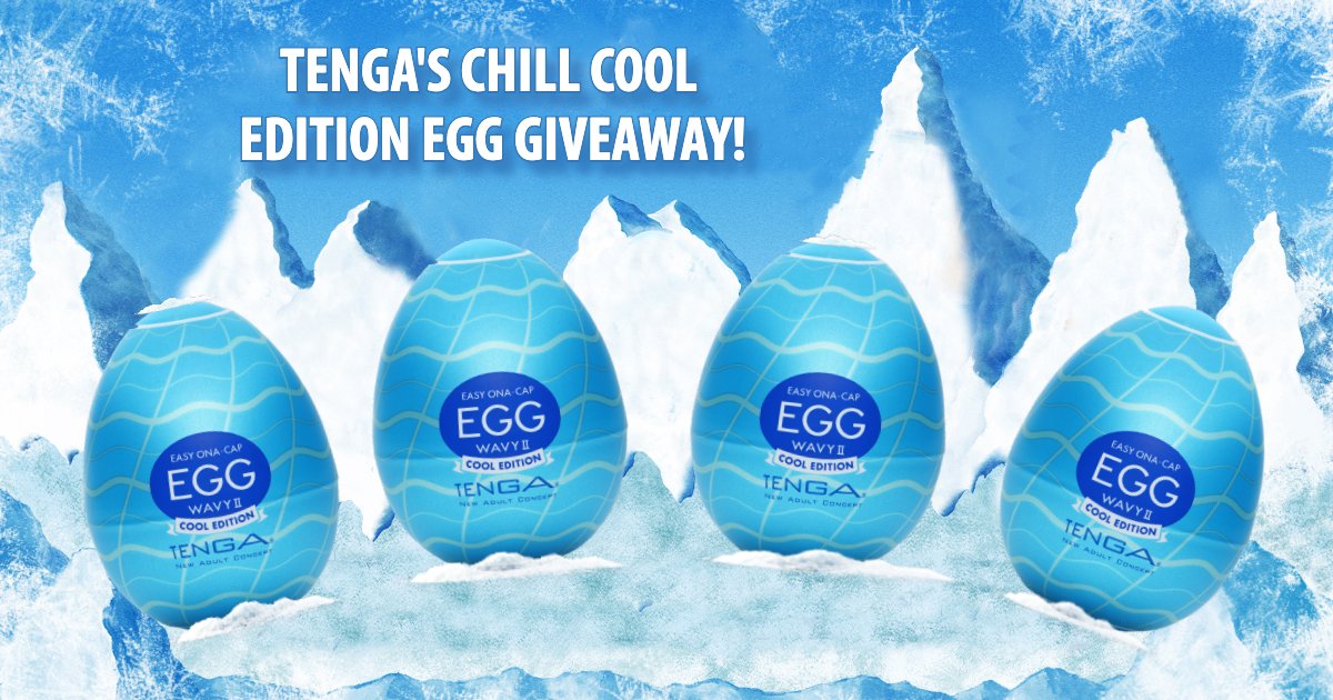 TENGA_Global's tweet photo. ❄️ TENGA COOL Giveaway! ❄️
Summer too hot to handle? We can help! 😎 We're giving away our COOL EDITION EGG to 5 lucky winners! 🎉🎁
How to enter:
1) Follow @TENGA_Global 
2) Like &amp; Retweet
3) Tag a friend!
4) Let us know your best way to keep COOL!
Winners announced on the 13th! https://t.co/ZENhsMhp8B