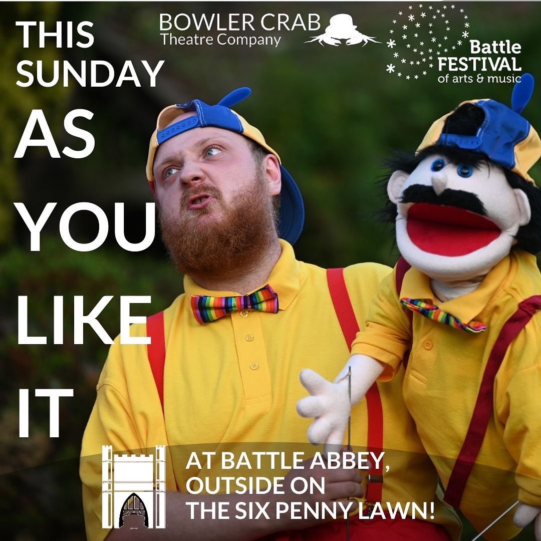 BowlerCrab's tweet photo. The battle for love begins tomorrow in โฆ well โฆ BATTLE.
Tickets are available: ๐๐๐ https://t.co/E3XtNDH3Iv
#asyoulikeit #shakespeare #outdoorshakespeare #eventsinsussex #theatretour #bowlercrab #theatre #battle #battlearts #battleartsfestival22 @BattleFestival https://t.co/23AcVVD1Ge