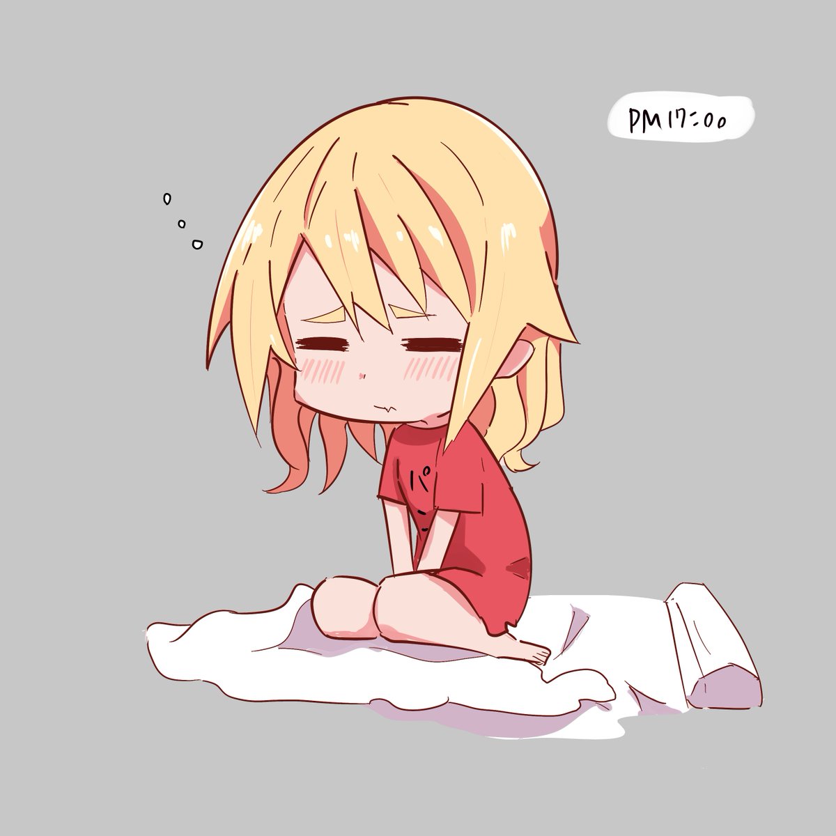 「 はゆになりきった1日でした!(寝過ぎました)明日には治ってほしいですな〜 」|じんやま( ˘ ³˘)のイラスト