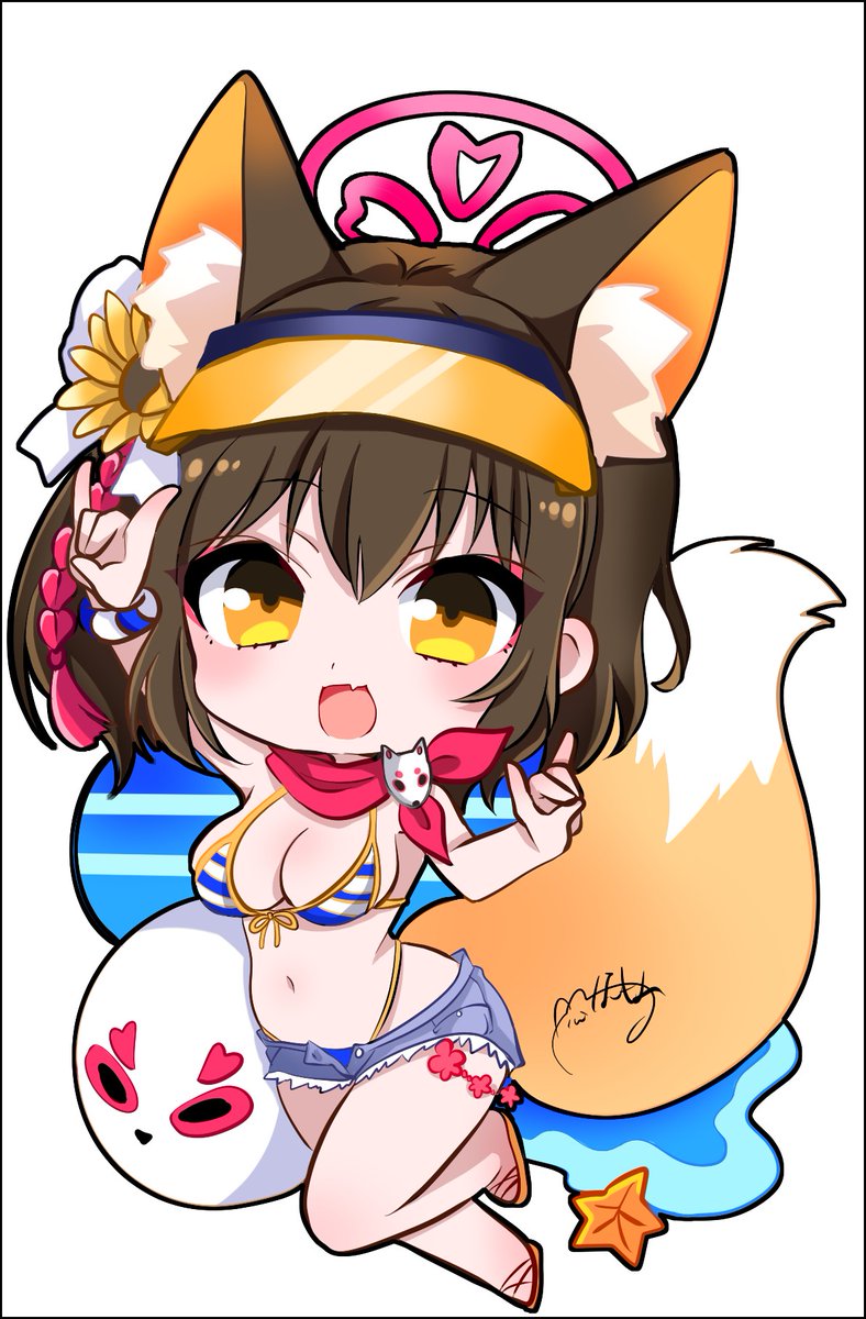 水着イズナ

#ブルアカイラスト部 
#ブルアカ 