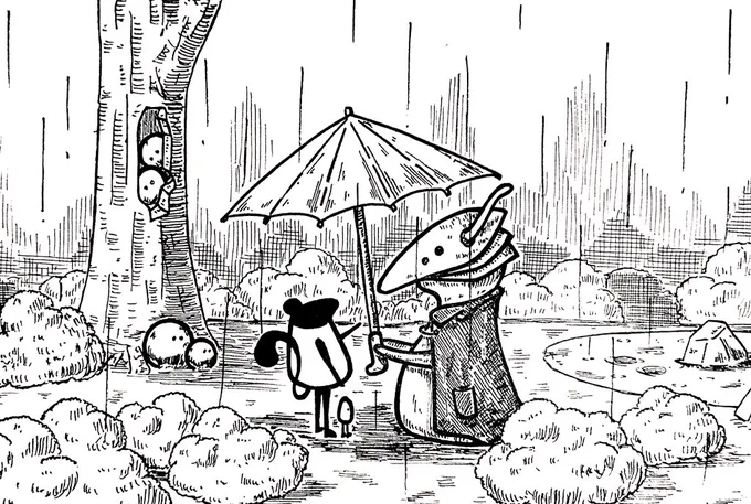 テーマ『雨の日に』
#私の絵柄が好みって人にフォローされたい #1日1絵 #一日一絵 #絵練習 #イラスト練習 #イラスト #絵描きさんと繋がりたい #イラスト好きな人と繋がりたい #art 