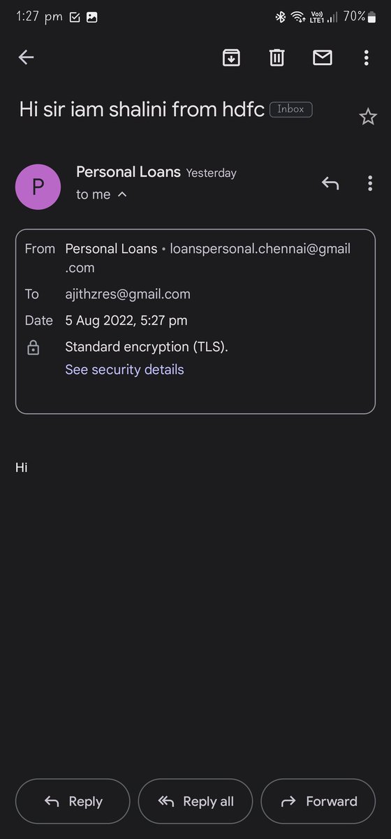 ajithzres's tweet photo. @HDFCBank_Cares @HDFC_Bank @NichaniHitesh Attaching one more of similar mail, if you check you can clearly see a public email address in cc in a mail I received from user@hdfcbank.com. This is when I insisted that I won't share any details to anyone from a public address. https://t.co/1hp1tKtdC6