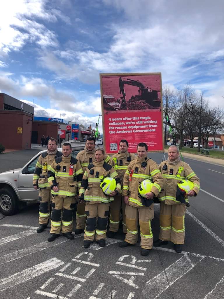 VicFireys's tweet photo. FRV firefighters in Ballarat and Lucas are responsible for rescuing people from confined spaces and collapsed trenches however, they have neither the equipment nor training to do so, putting lives at risk.
@JaclynSymes @DanielAndrewsMP
#springst #auspol  https://t.co/E5ERa8pXll https://t.co/jbiOdd5Ww8