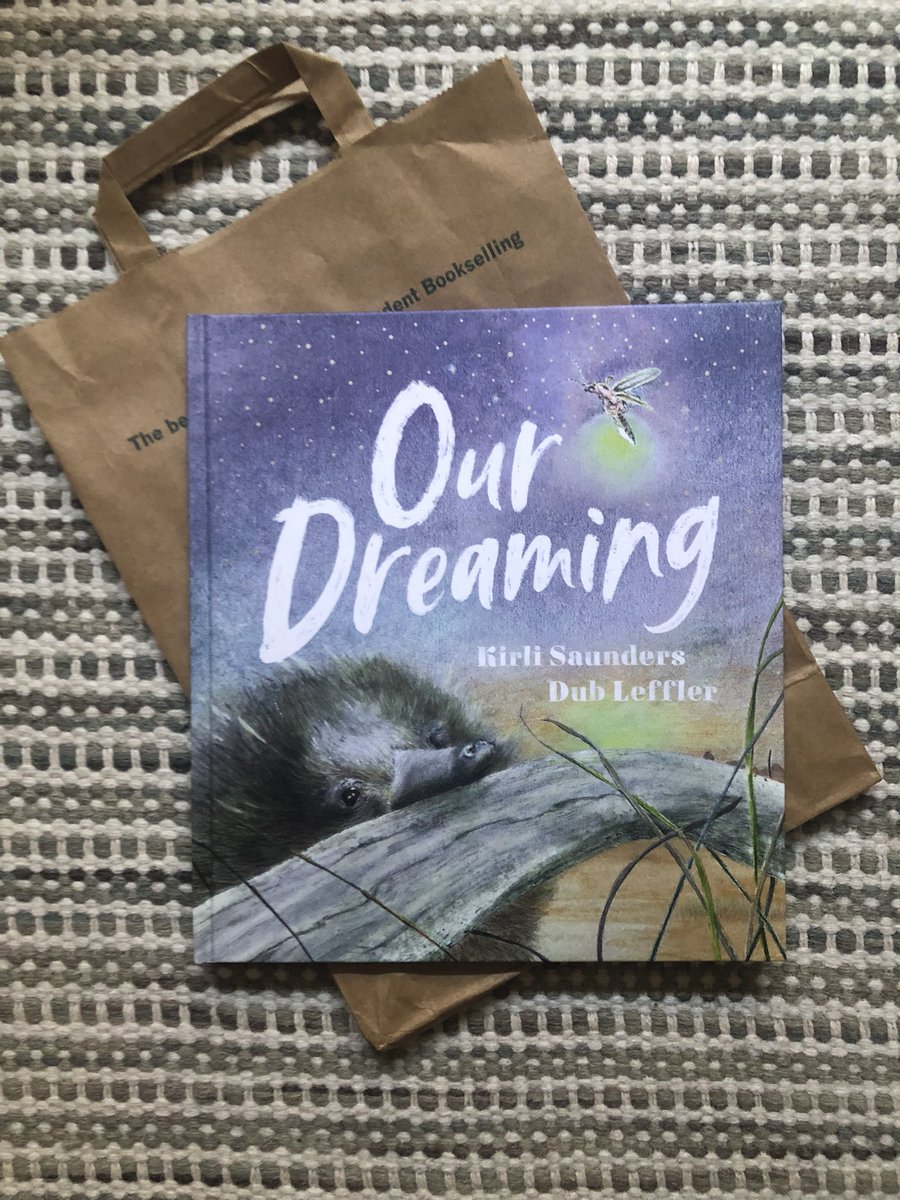 Picked up the highly-anticipated #PictureBook - Our Dreaming - from award-winning ‘Bindi’ collaborators <a href="/SaundersKirli/">Kirli Saunders</a> &amp; <a href="/DubLeffler/">Dub</a> from <a href="/Gleebooks/">gleebooks</a>. It is epic, evocative and exquisite. Beautiful, inspiring language complemented by artfully composed illustrations. Check it out!