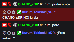 CHANO_xDR's tweet photo. Logre que el bot mencionara al que escribió el comando. 😎 #ProgramerLife #KurumiTokisaki #SAMMI #Billetes https://t.co/1ckz26sApJ