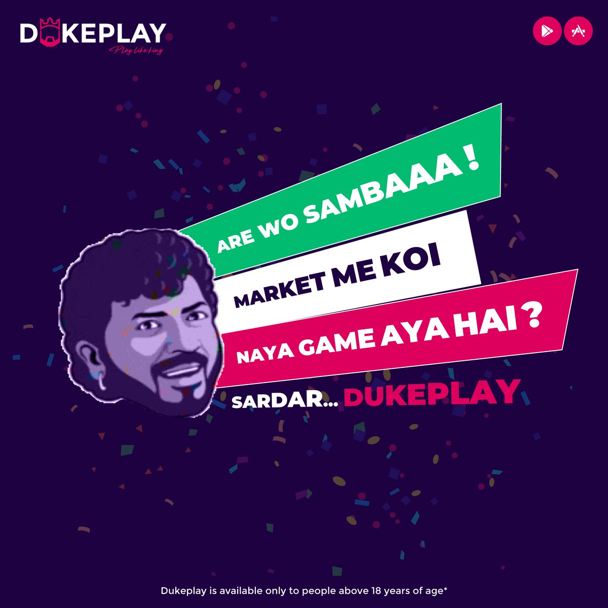 Be a king of all gamers by playing the Dukeplay app 
Download Dukeplay today !!
buff.ly/3Sznw6G