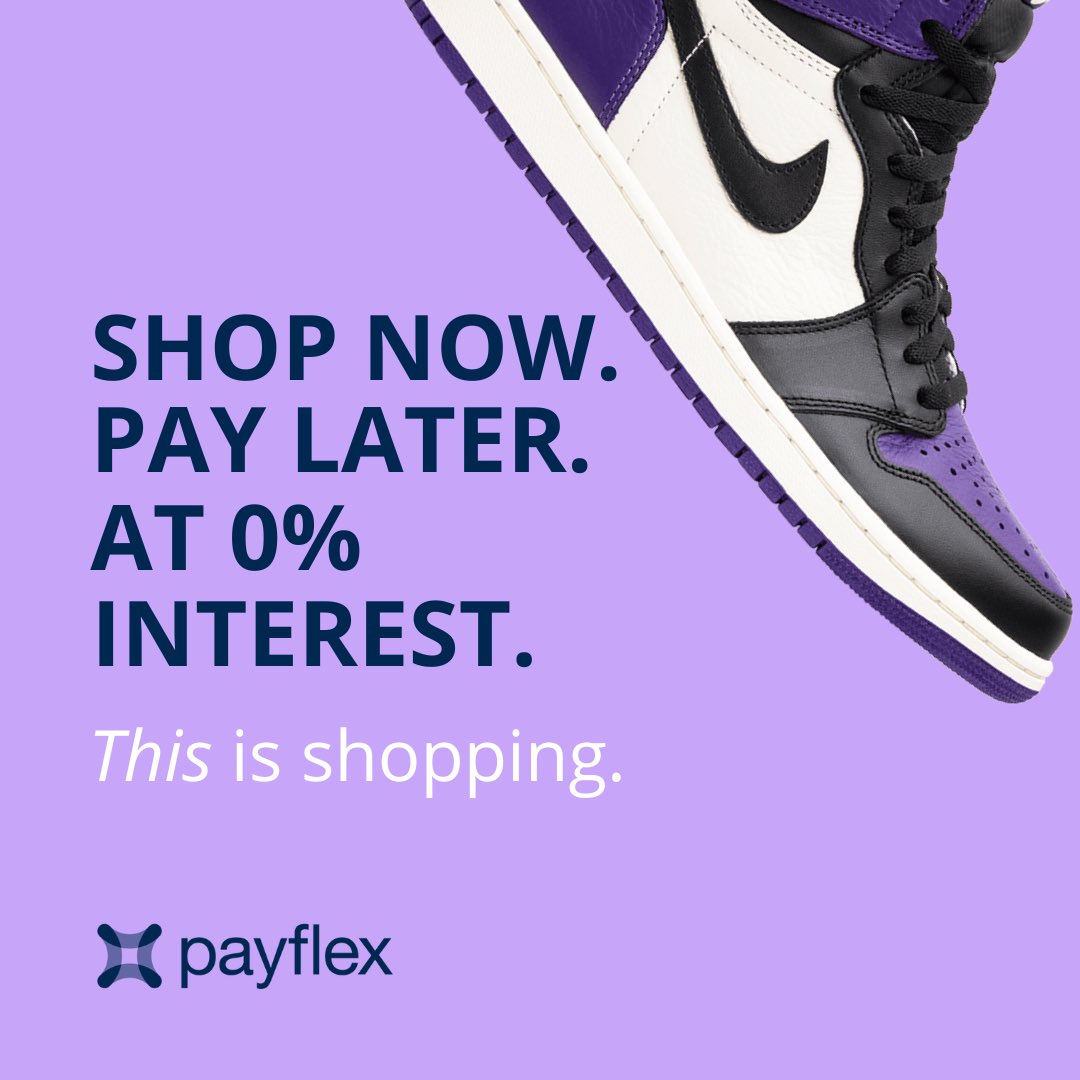 KickBoxStreetW's tweet photo. Shop now. Pay later. At 0% interest. 

Introducing @payflexza, our new partner bringing you flexible payment options at checkout! Absolutely no interest or fees! Just a flexible payment plan when you need it!

Learn more here —-> https://t.co/SLBeTxtlHJ or click link in our bio. https://t.co/Oh9WJ8QjCa